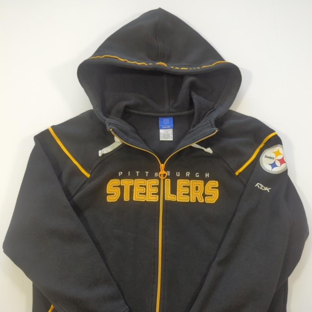 Vintage Varsity Letter Women's XL Pittsburgh Steelers Full Zip Hoodie